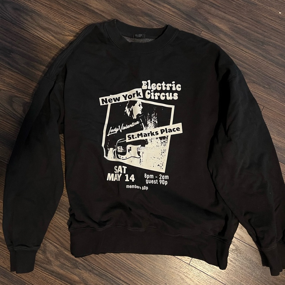 Pacsun Electric Circus Sweatshirt. One size. Excellent Condition.